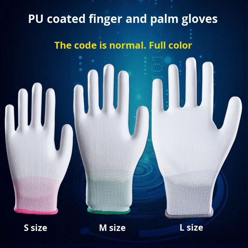 ESD Gloves Manufacturer - 13 Gauge PU Coated Cleanroom Antistatic Palm Gloves