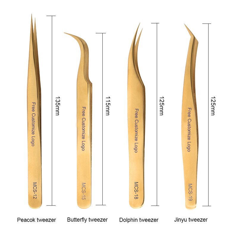 Eyelash Extension Tweezers Factory - Private Label L Shape Fiber Tip