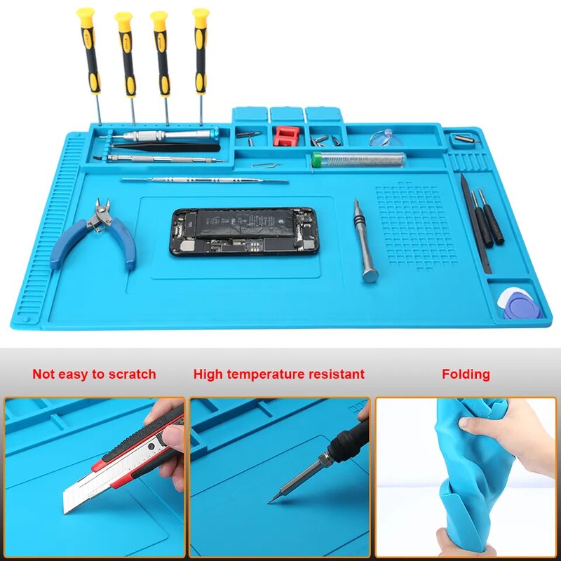 Silicone Desk Mat Supplier - Safety Phone Repair Soldering Insulation Pad