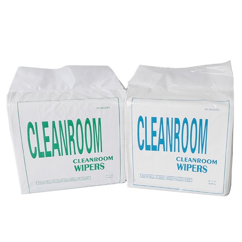 Disposable Cleanroom Wiper Manufacturer - 9x9 Inch Class100 Polyester Cloth