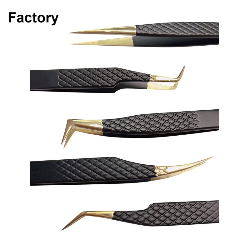 Custom Logo Tweezers Manufacturer - Private Label Stainless Steel Lash Tweezer
