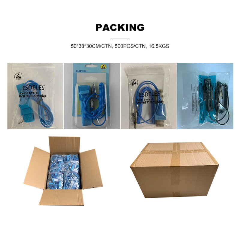 ESD Wrist Strap Supplier - Wireless Cord Ground Plug Adapter Armband