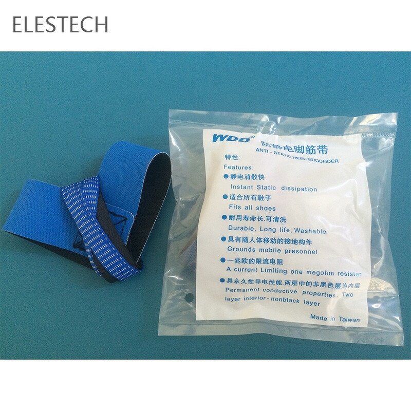 ESD Heel Strap Supplier - Worksite Safe Conductive Shoe Solution Hook Loop
