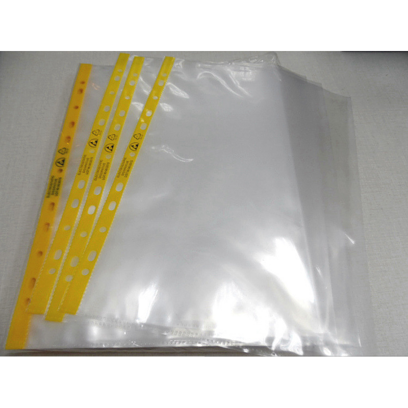 Anti-Static File Bag Supplier - A4 11-Holes Protective Document Sleeve