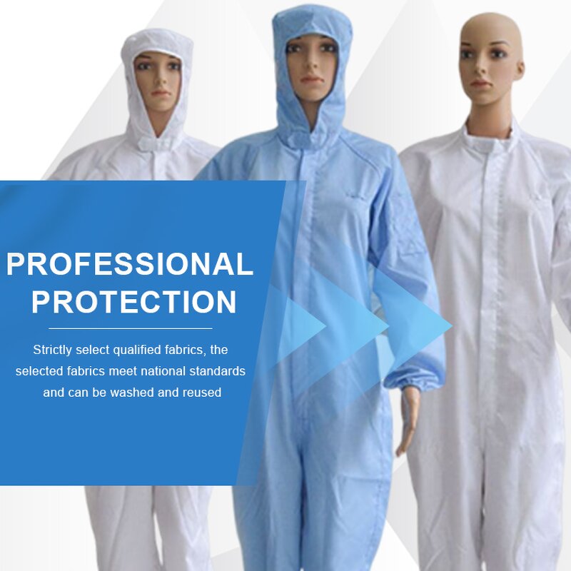ESD Smock Supplier - Reusable Lapel Suit One-piece SMT Workshop Gown