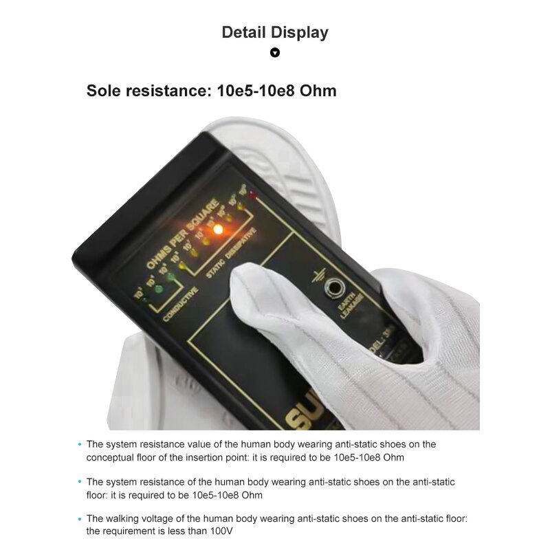 ESD Canvas Shoes Supplier - Breathable PVC Sole Antislip Clean Room Shoes