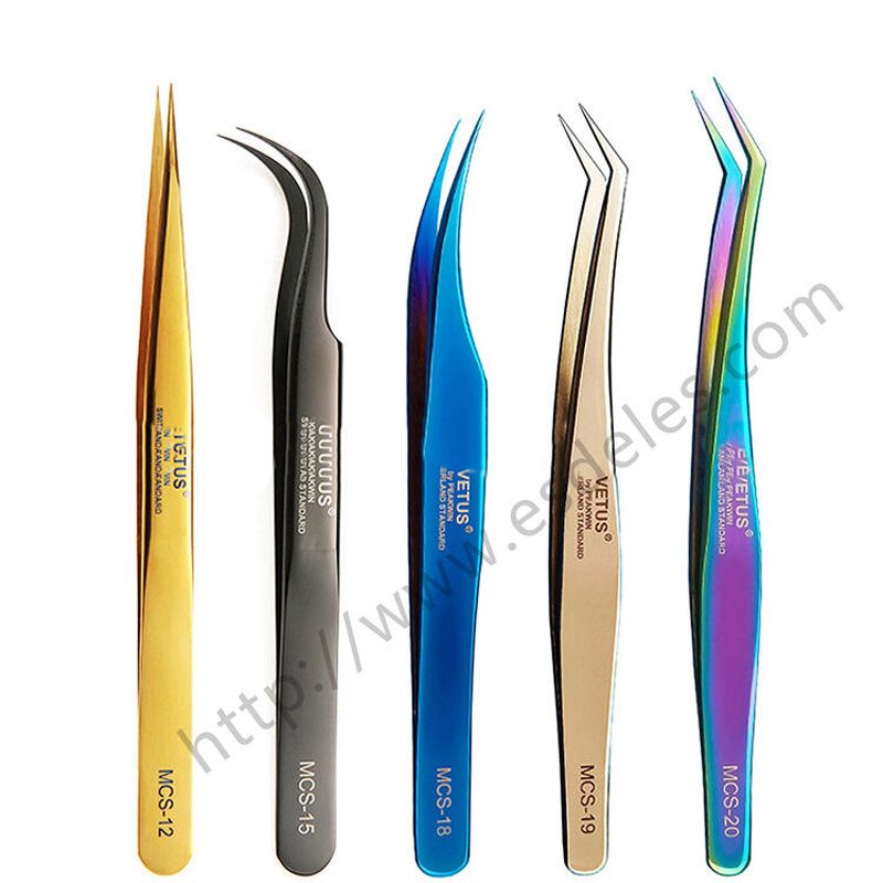 Eyelash Extension Tweezers Factory - VETUS MCS Series Tweezers Eyebrow Tweezers