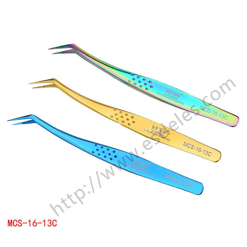 Eyelash Extension Tweezers Factory - VETUS MCS Series Tweezers Eyebrow Tweezers