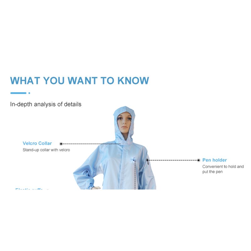 ESD Coverall Factory - Washable Polyester Conductive Fibre Overalls