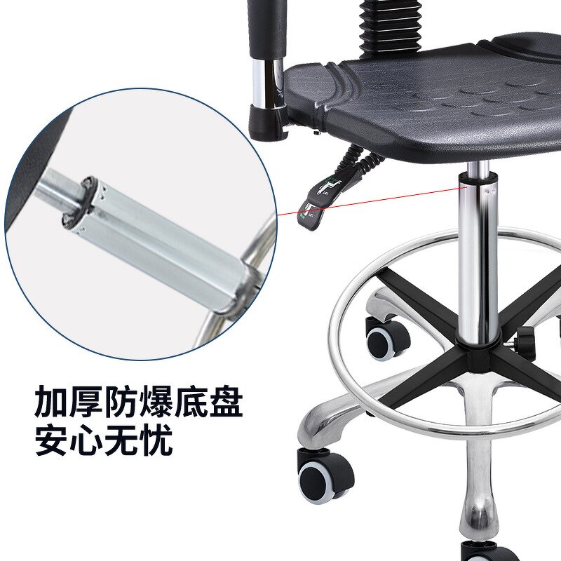 ESD Lab Chair Supplier - PU Foam Anti-static Backrest Dust-free Workshop