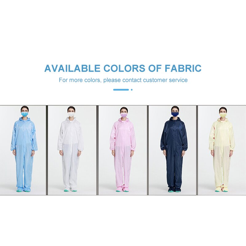 ESD Coverall Factory - Washable Polyester Conductive Fibre Overalls