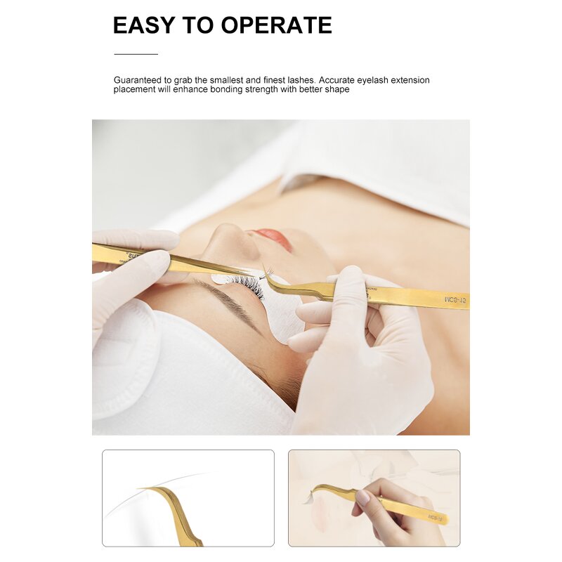 Eyelash Extension Tweezers Factory - Private Label L Shape Fiber Tip