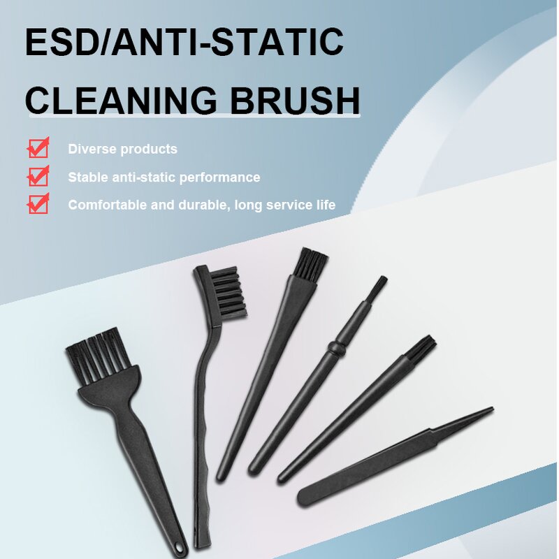 Anti-static Brush Set Manufacturer - Professional Nylon Bristle Conductive Brush