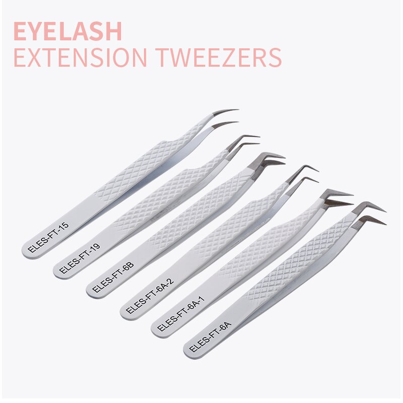 Eyelash Tweezers Factory - Free Custom Logo Diamond Grip Fiber Tip Tweezer