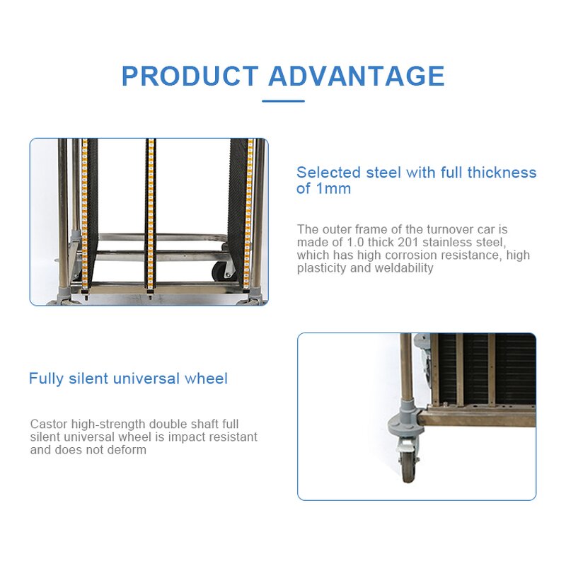 SMT PCB Rack Trolley Supplier - Adjustable ESD Antistatic Storage Factory Direct