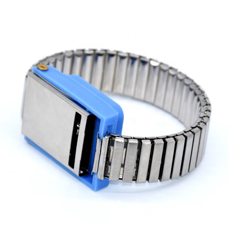 Cordless ESD Wrist Strap Factory - Silver Metal Wireless Antistatic Band