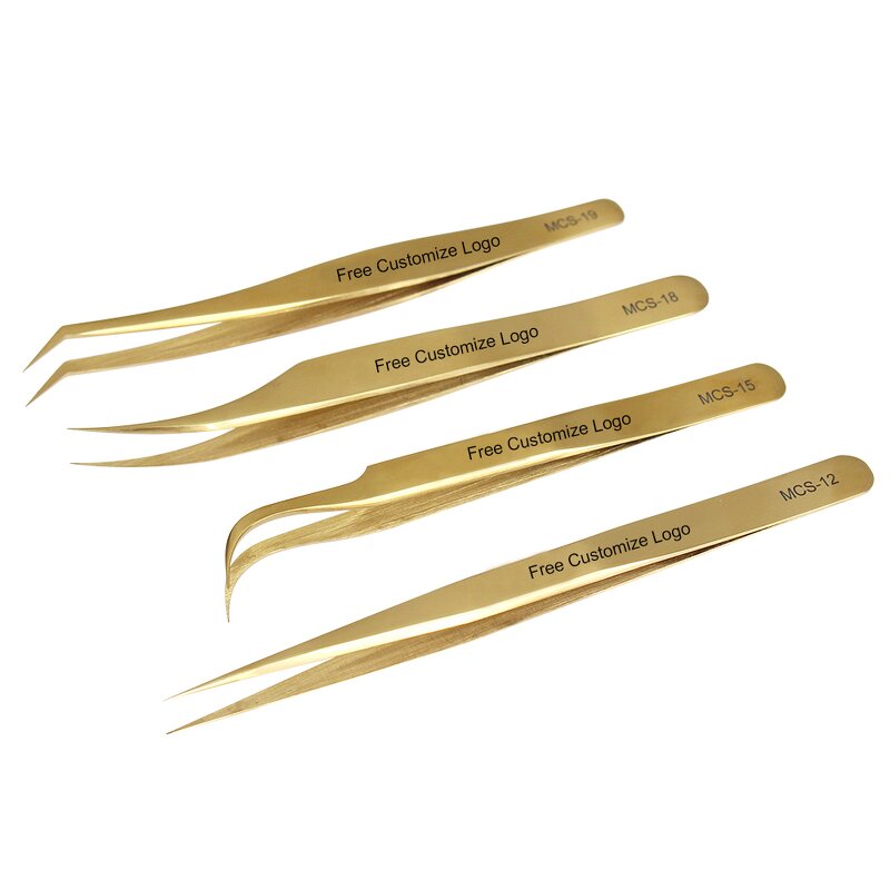 Eyelash Extension Tweezers Factory - Private Label L Shape Fiber Tip