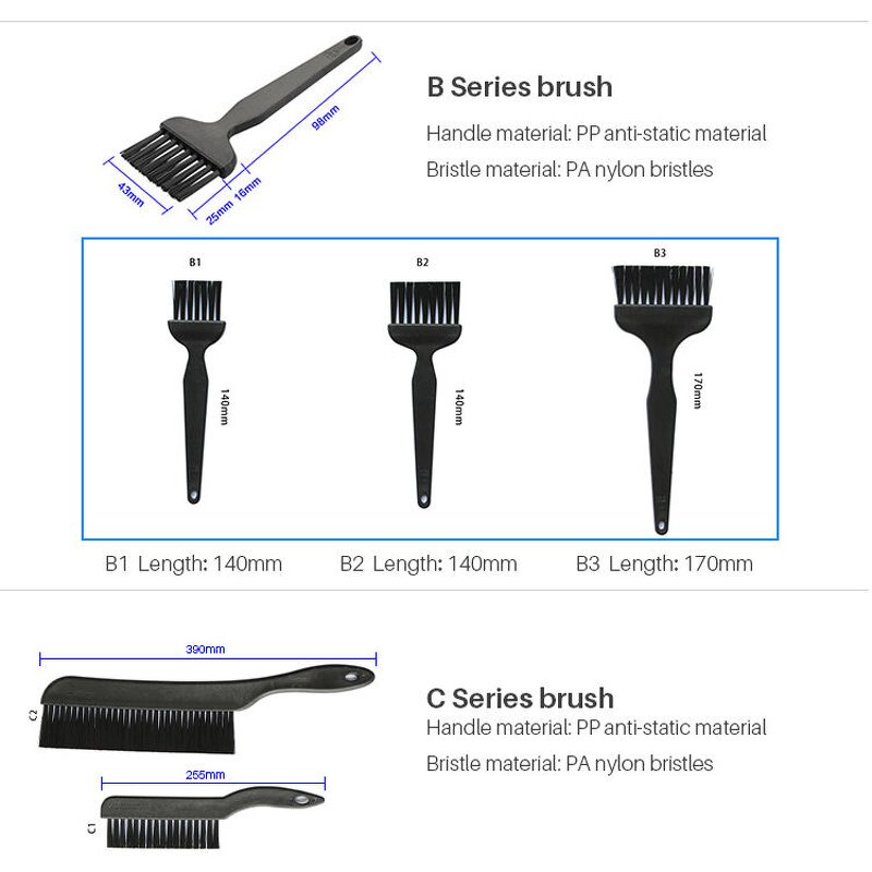 ESD Cleaning Brush Supplier - Soft Nylon PCB Safety Product Brush