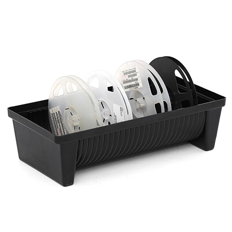 ESD SMT Reel Tray Supplier - Black Antistatic Coil Holder Storage Bin