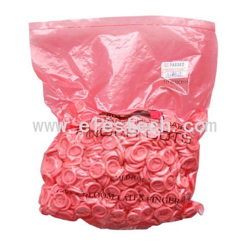 Pink Anti-static Gloves Factory - Disposable Dust-free Latex Finger Gloves