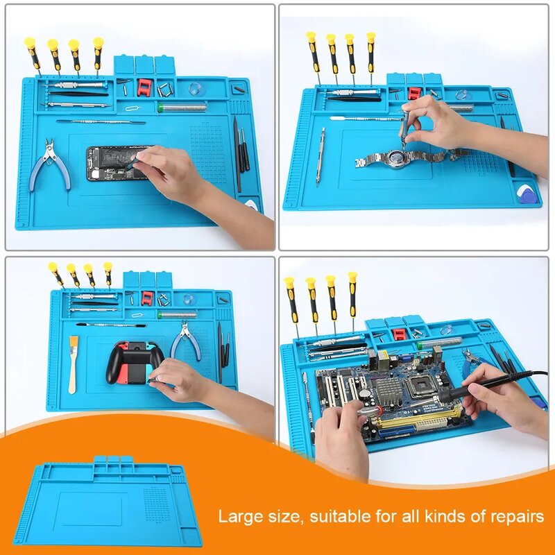Silicone Desk Mat Supplier - Safety Phone Repair Soldering Insulation Pad