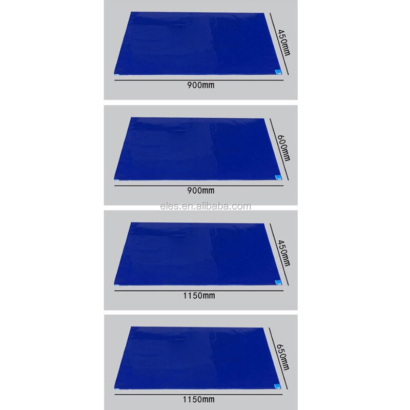 ESD Cleanroom Sticky Mat Factory - High-adhesion White Blue PE Floor Mat