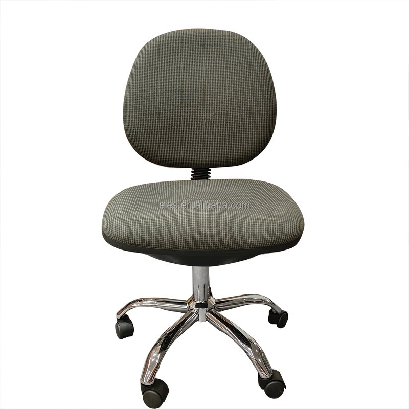 ESD Fabric Chair Factory - Grey Ergonomic Swivel Adjustable Footrest Chair