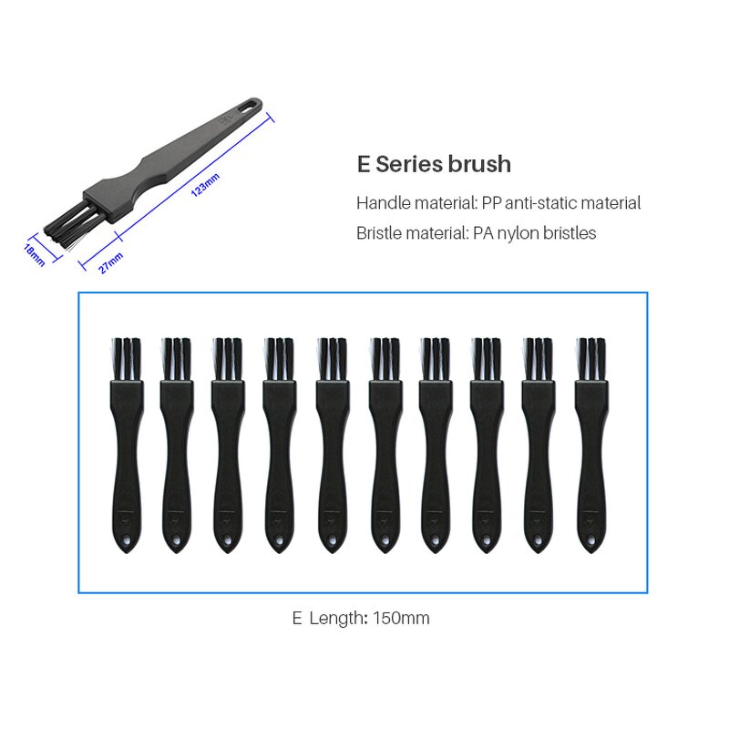 ESD Brush Supplier - Plastic Black Antistatic Brushes for PCB Cleaning
