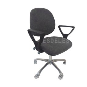 ESD Fabric Chair Factory - Aluminum Swivel Rotate Lift Arm Rest Chair