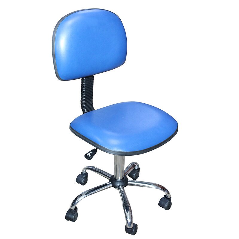 ESD PU Leather Chair Supplier - Industrial Cleanroom Nylon Metal Chair