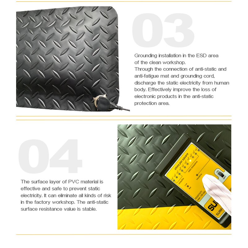 Anti Fatigue Mat Factory - Customized Pattern EPDM Rubber Industrial Mat