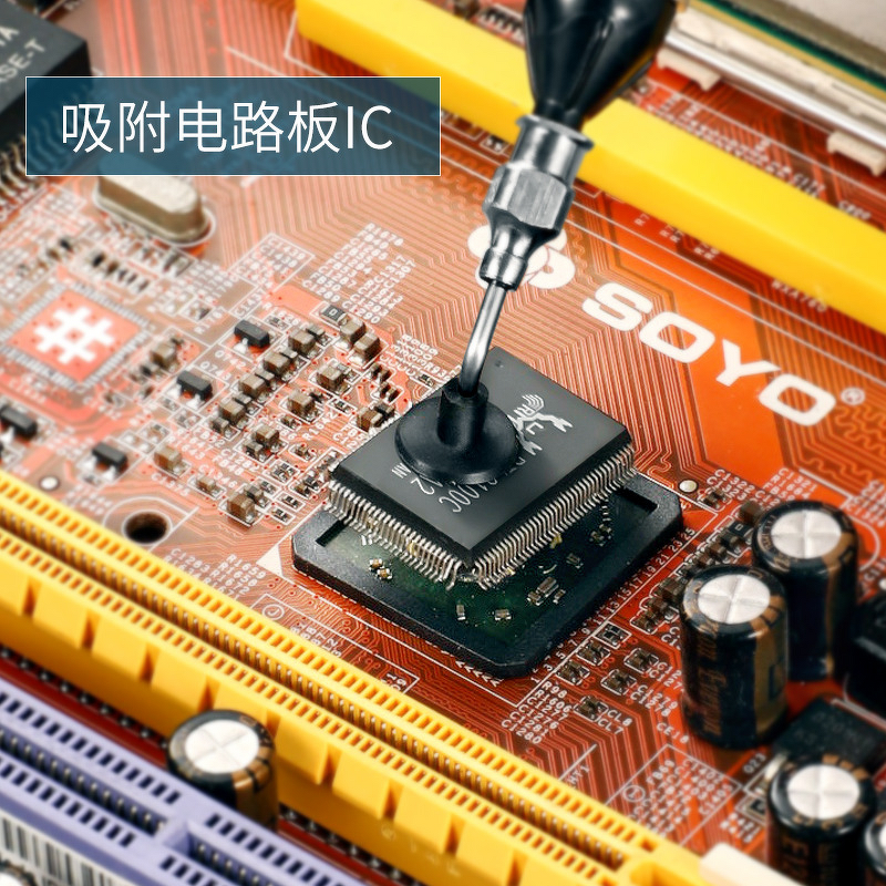 Solder Suction Pen Factory - 3 Suction Headers SMD Chip Pick up Tool