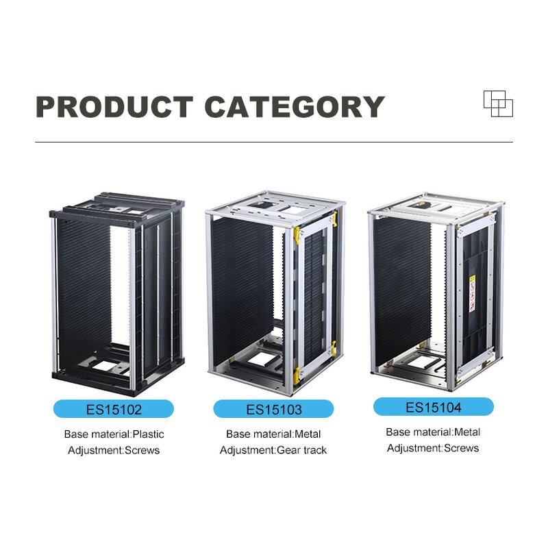 ESD PCB Magazine Rack Supplier - Plastic Gear Track for SMT PCB Storage