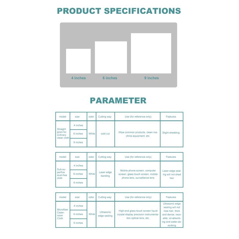 Cleanroom Wiper Supplier - Customizable Disposable Lint Free Microfiber
