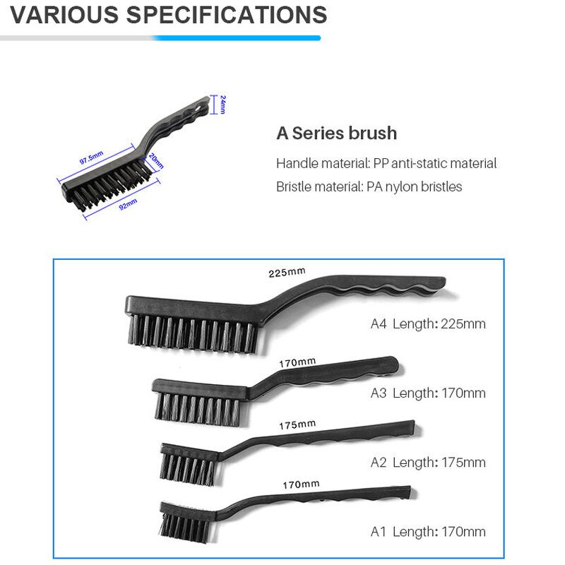 ESD Cleaning Brush Supplier - Soft Nylon PCB Safety Product Brush