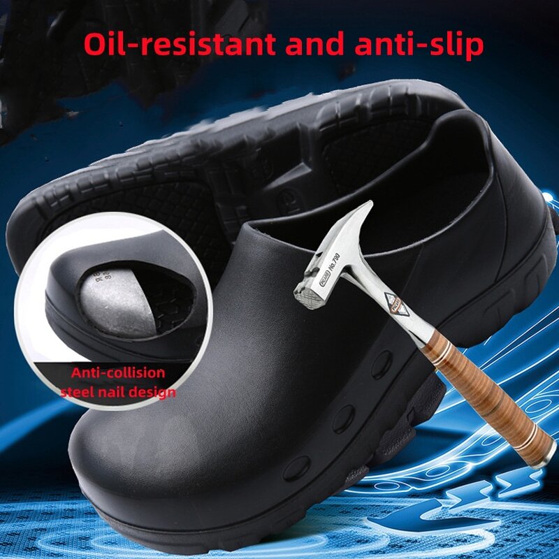 Men's and Women's Safety Shoes Manufacturer - Waterproof Anti-skid EVA Chef Shoes