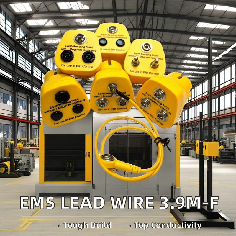 Anti-Static Grounding Plug Supplier - 3 Pin Yellow Earth Bonding Socket