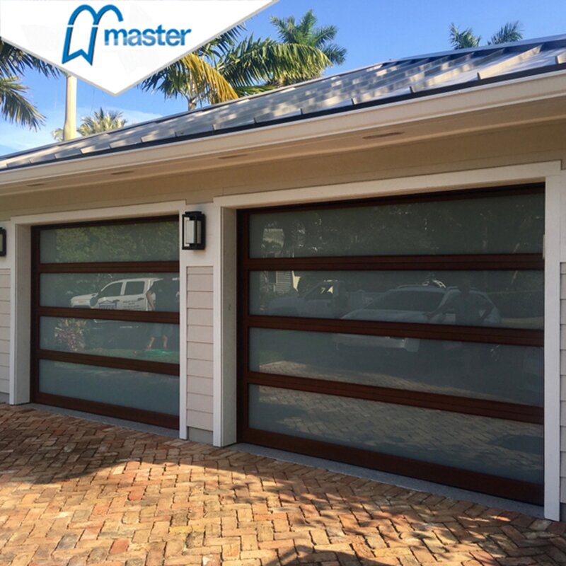 Garage Door Supplier - Modern Aluminum Alloy Tempered Glass