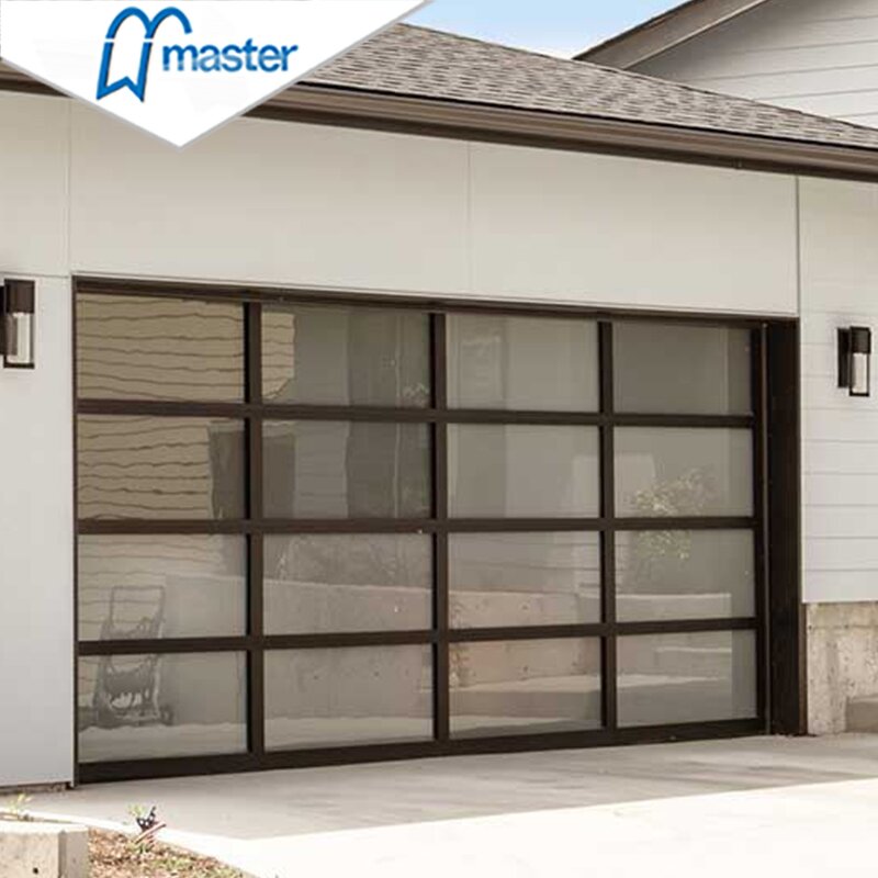 Garage Door Supplier - Modern Aluminum Alloy Tempered Glass