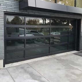 Garage Door Supplier - 9x8 9x7 Modern Sectional Tempered