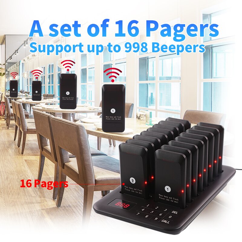 Restaurant Beeper Supplier - Wireless Pager System for Coffee