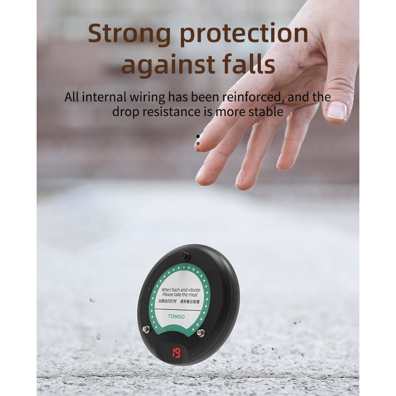 Restaurant Pager Coaster Supplier - Wireless Beeper Calling Device