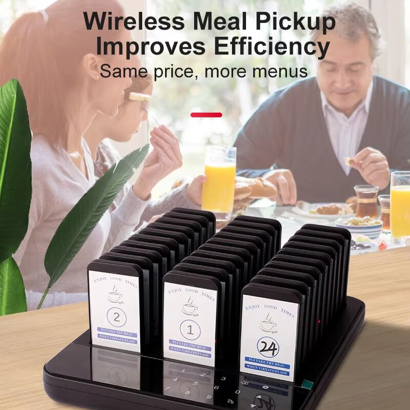 Wireless Table Pager Supplier - 30 Pager Customer Call Buzzer