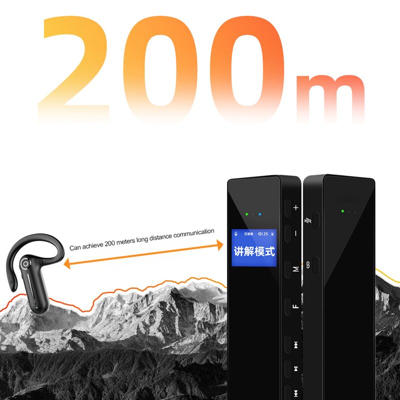 Tour Guide System Supplier - with Recorder 200m Range TF Card