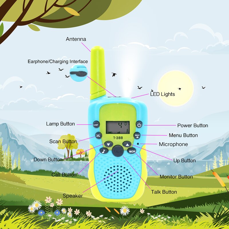 Children's Walkie Talkie Manufacturer - 22 Channels 3-5 Km Long