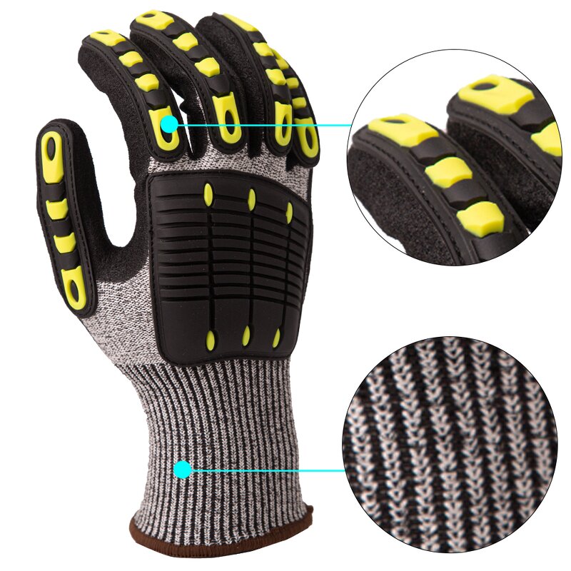 Impact Gloves Manufacturer - SNELLsafety D Cut Level TPR Coated