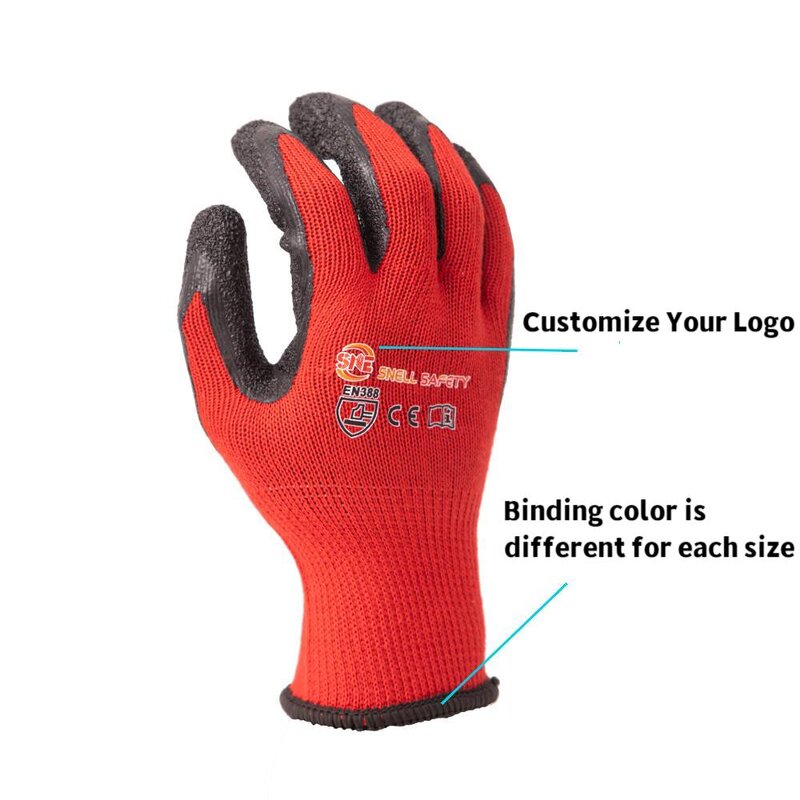Construction Safety Gloves Manufacturer - Latex Coated Non-Slip