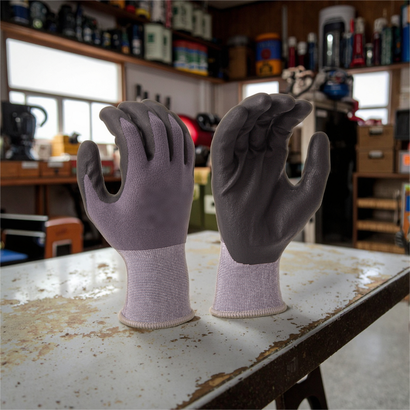 Nitrile Foam Gloves Manufacturer - SNELL OEM Logo Palm Dipped