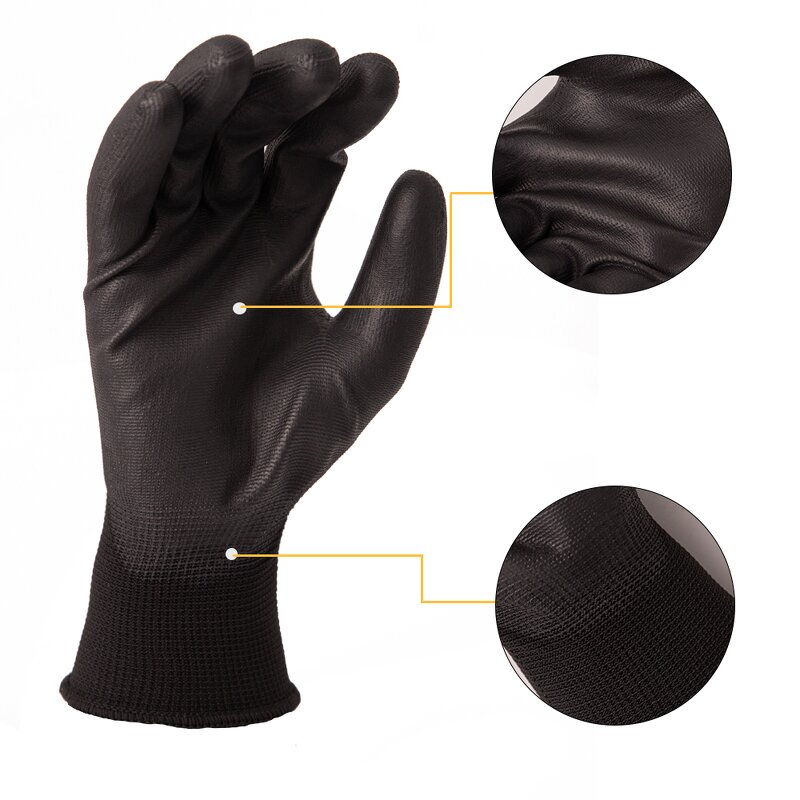 Custom Logo Gloves Manufacturer - Anti-Slip 13G Nylon Polyester