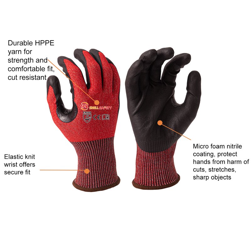 Cut Resistant Gloves Manufacturer - SNELLsafety Micro Foam Nitrile